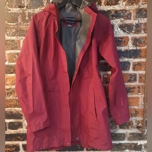 Marmot Maroon Burgundy Gortex Top Layer Raincoat Shell Wind Breaker Jacket M